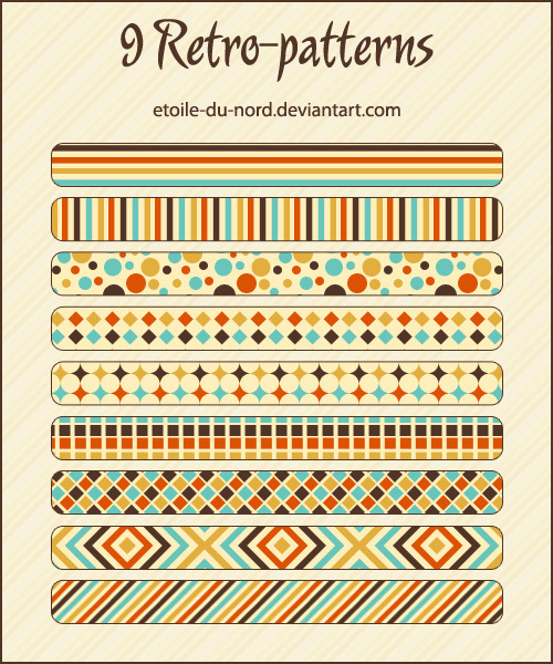 Free retro vector patterns