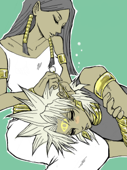 celestialreign:  pharaohmalik:  … this pairing is kind of creepy yet… intriguing *A*  DKLFJLDKFJLDK  FUCK A FEARSHIPPING PIC I HAVEN’T SEEN YET. YES YES YES. 
