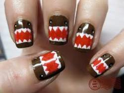 lipsofasockmonkey:   DOMO nails!!!!!!