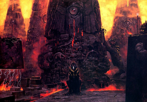 iamdissident:  Images from one of my favorite novels of all time…Wayne Barlowe’s God&rs
