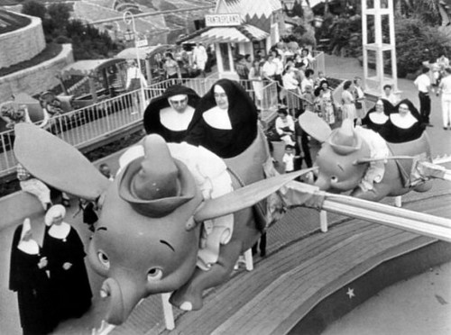 01 Nov 1962, Anaheim, California, USA — Catholic School Day at Disneyland