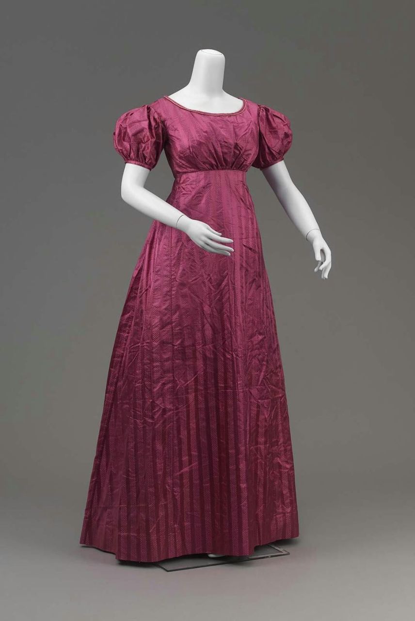 Old Rags - Evening dress, early 19th century United States,...