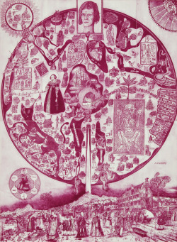 Map of Nowhere, purple variant  etching by