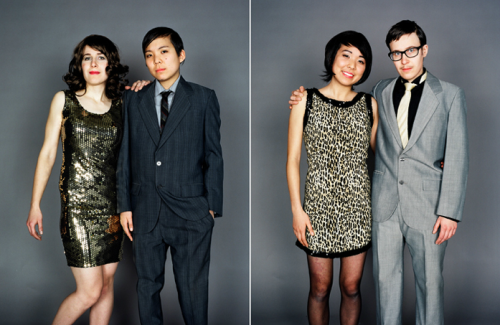 muffdiver:  genderqueer:  This photo series by JJ Levine, Switch, is amazing. Several pairs of people pose as a couple, one dressed “masculine” and the other “feminine”, and then switch outfits.   JJ Levine is a Montreal-based artist who explores