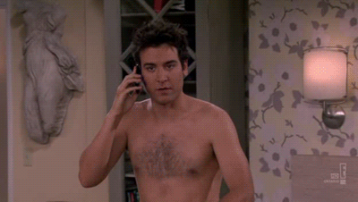 The Naked Man Poses
