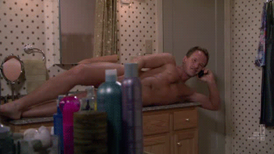 The Naked Man Poses