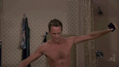 The Naked Man Poses
