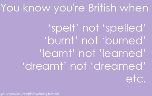 allthingsgraceful:  tumblaah:  the fuck? I didn’t even know about these differences…  hahaha honestly never noticed this before :S  YES OMG. I get really annoyed when Americans spell like this.