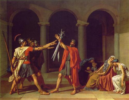 Jacques Louis David, Oath of the Horatti, 1785.