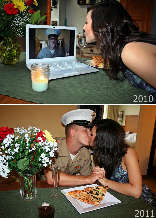 datphileho:  onethousandmilesoflove:  We remade our anniversary picture from last