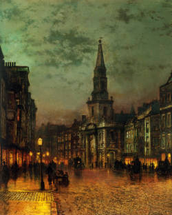 welovepaintings:  John Atkinson Grimshaw (1836-1893)Blackman Street, LondonOil on canvas188563.8 x 76.5 cm(25.12” x 30.12”)Private collection 