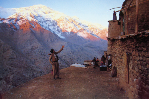 touba: The daybreak with the rise of the bright mehr, Hawraman-e-takht village, Kurdistan. Photograp