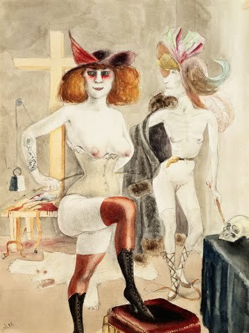 Otto Dix. Dedicated to Sadists, 1922. Watercolor.