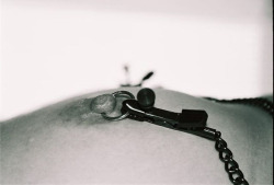 harderpleasesir:  Nipple clamps, both a punishment and a reward for kitten. I should really get some with chains attached….  Sir.
