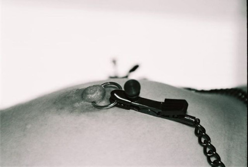 Porn harderpleasesir:  Nipple clamps, both a punishment photos