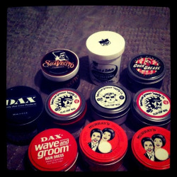christian11h:  All my Pomades. Not bat still need more. Expecting my order of MR. DUCKTAIL to come in sometime this week.  sickkk