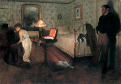 liz-darcy:  Interior (The Rape) by Edgar Degas, 1868-9 