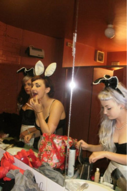 Me Dressing Up Like A Bunny Hostessing.