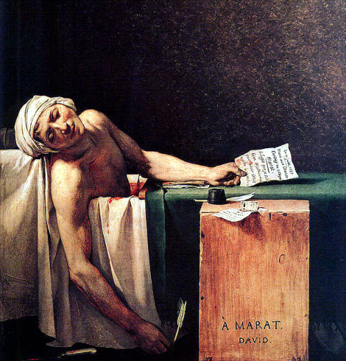 Jacques Louis David, Death of Marat, 1793.