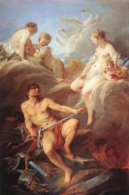 F. Boucher - Venus demanding arms from Vulcan for Aeneas -1732