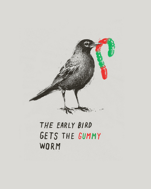 brockdavis:  Early Bird Kid’s tee design. Available soon. 