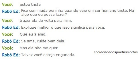 sociedadedospoetasmortos:  Ele não existe, mas me entende. 