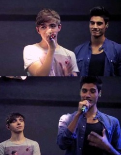 illtakeyoubythehand:  Niva is so happening.   Just woah at Siva&rsquo;s lip biting! ;o #dead