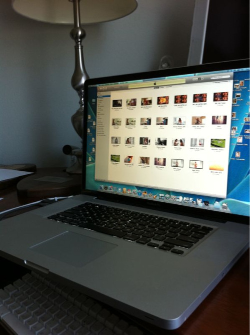 The Replacements Part Two: The 17" MacBook Pro I got for going over editing, sorting pics &
