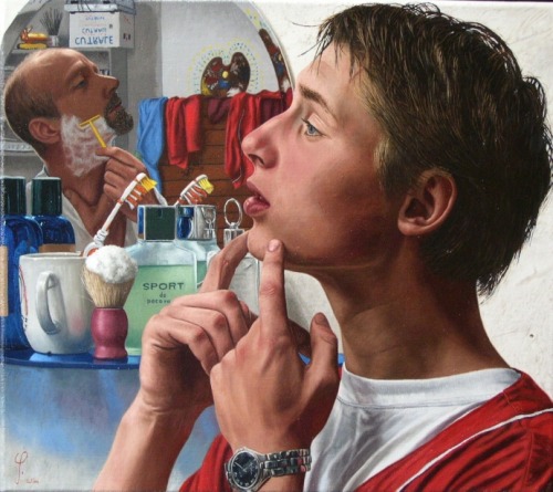 knappy-head:  Wim Heldens, The Goatee(2002, 40 x 45 cm) 