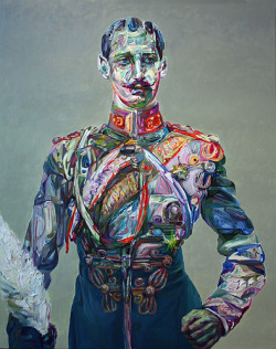 artbear:  Aaron Smith “Zhooshy”, 2011, oil on panel, 60” x 48” (by Mucksnipe) 