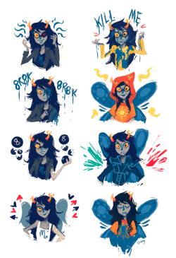 hamstock:  duedlyfirearms:  Vriska x8  Good Troll, Best Character 