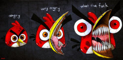 ianbrooks:  Angry Birds Evolution by Berk Öztürk So angry. So very, very angry. Artist: deviantart / facebook 