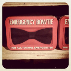 bowtiesandtiesohmy:  Always be prepared!