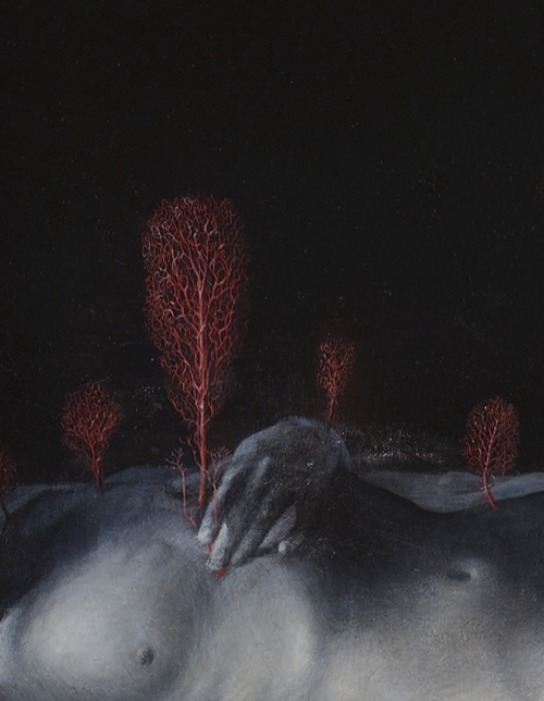 agostinoarrivabene: the vision of Irene (Detail of the flowers of blood)