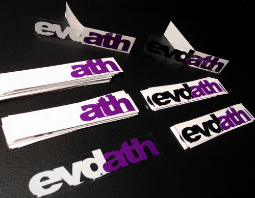 Production Dept: New clear top tube stickers. White and Black on purple. Email your address if you want us to send you some.
Maillist (at) evd1980.com
evdath.com - evdath.tumblr.com - twitter.com/evdath