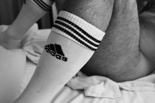 Nothing like soccer socks to make you feel sporty and sexy!