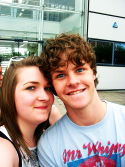 Me &amp; Jay. Real Radio in Manchester. 30th June 2010. I have no why he pulled that face, but whatever I love him &amp; this picture!