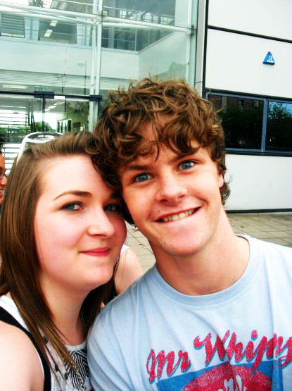 Me & Jay. Real Radio in Manchester. 30th June 2010. I have no why he pulled that face, but whatever I love him & this picture!