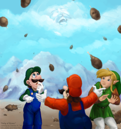 copesetic:  lancecharleson:  alnator:  Words cannot express how awesome this is.  I just decided t osearch “Hotel Mario” and I find this masterpiece.  Deity of Dinner 