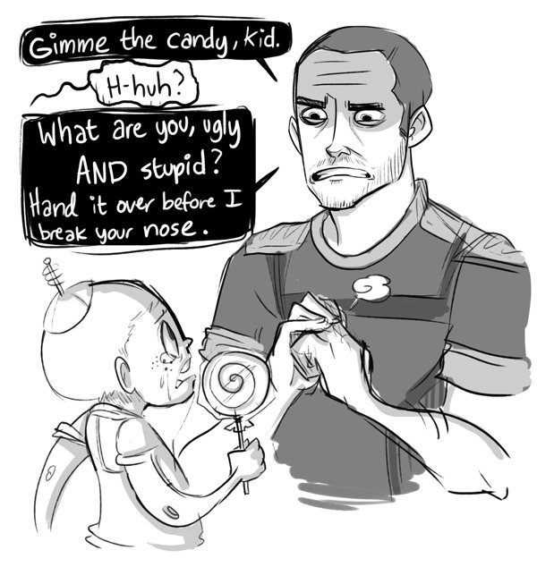 morehandclaps:  I have been watching my boyfriend play through Mass Effect. Dick