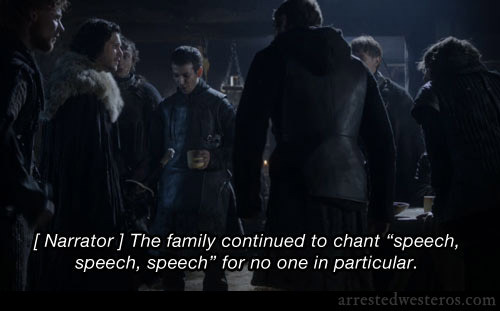 [ Narrator ] The family continued to chant “speech, speech, speech” for no one in particular.
Marta Complex - 1x12