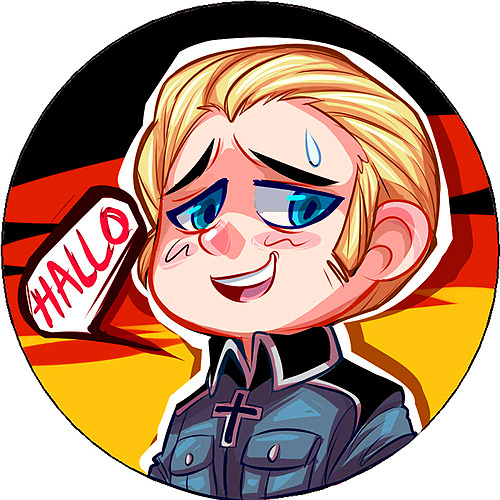 stripesandteeth:  So..I gave Ludwig a questionable expression because these are actually supposed to be cosplay buttons right? They don’t have to be, but eh, I thought it’d be nice! But I can’t help but feel the most sorry for Germany cosplayers