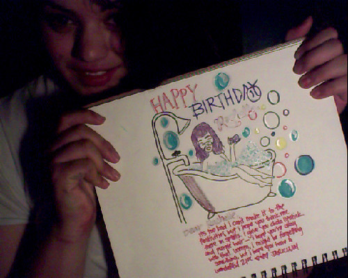 sonreir:ITS RACHELLE’S BIRTHDAY~ and i drew something special. ;3 the letter reads as follows: dear 
