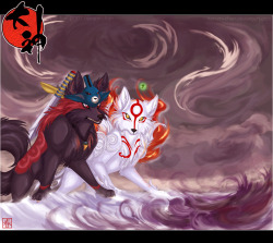 Okami fanart, this game is so much love And
