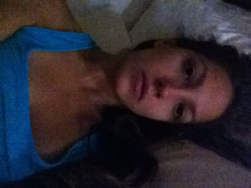 In a hotel bed, lonely & tired.. No makeup…