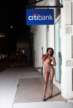 nastyoldman:  monkeyslavegirl:It should not only be acceptable but mandatory that we as niggers go unclothed both in public and in private… Blushes Tsk, Tsk…The owner got a ticket for his pet nigger being off her leash and not having her collar on