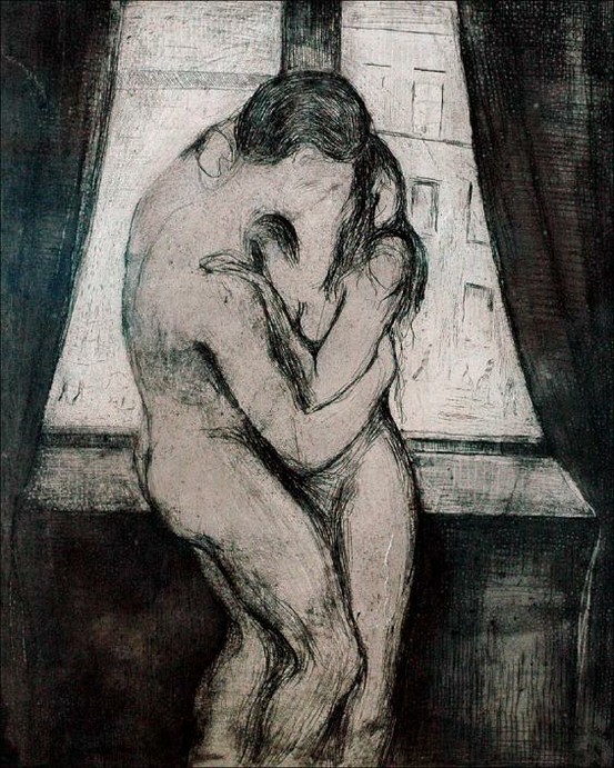  Kiss, Edvard Munch (1892) 