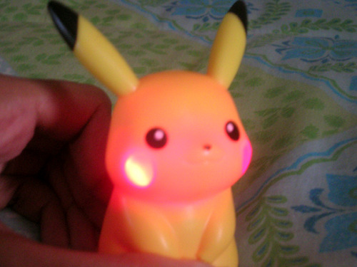   Awww *A* Pikachu and Tepig light up, so cute <3