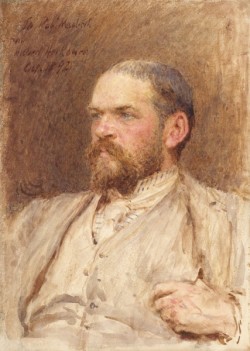professorspictureshow:  Portrait of Robert Walker Macbeth,  October 1892  by Sir Hubert von Herkomer, R.A. 1849 - 1914  