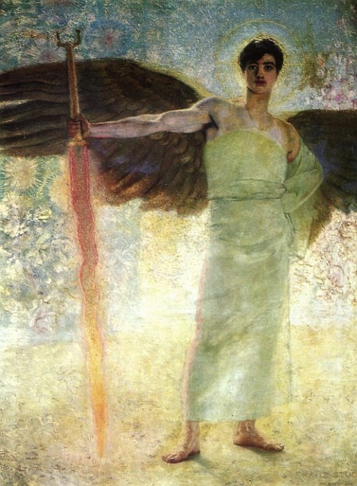 solargold:  Franz von Stuck, Der Wächter des Paradieses (1889) 